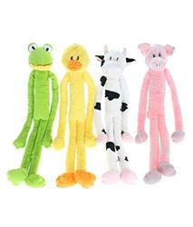 Multipet Swingin Slevins Dog Toy Assortment Assorted Assorted 27 in