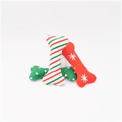 Holiday Patterned Bones - Regular 3-Pack - Christmas Dog Toy