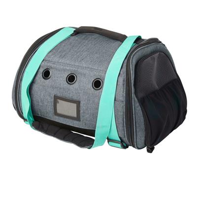 "The Transpurrter" Ultimate Calming Convertible Cat Carrier in Heather Grey and Teal