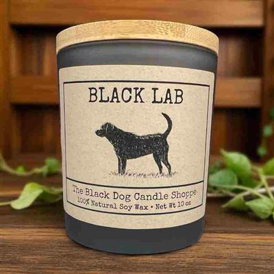 Black Lab Dog Breed Candle