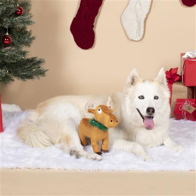 PetShop by Fringe Studio Merry Chrismoose-Plush Dog Toy