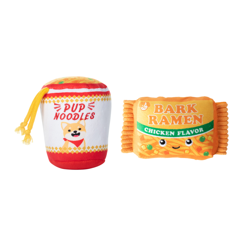 Nothin' But Noodles Plush Dog Toys Set of 2