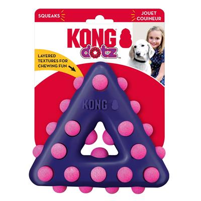 KONG Dotz Triangle Dog Toy 1ea/LG