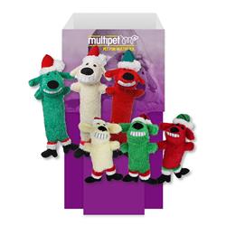 Multipet Holiday Santa Loofas 48pc Dump Bin