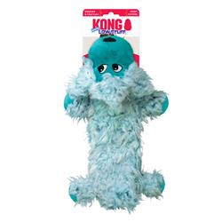 KONG Low Stuff Scruffs Plush Dog Toy Monkey Teal 1ea/LG
