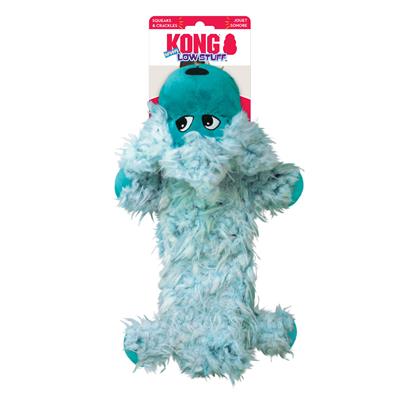 KONG Low Stuff Scruffs Plush Dog Toy Monkey Teal 1ea/LG