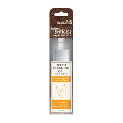 Tropiclean Cat Enticers Cleaning Gel Chicken 2oz.