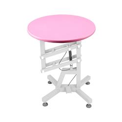 Round Air Lift Table – Pink Top by PetStore.Direct