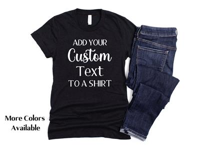 CUSTOM TEXT Shirt | People Shirts | Printed Tshirt | Human Dog Gear |