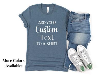 CUSTOM TEXT Shirt | People Shirts | Printed Tshirt | Human Dog Gear |