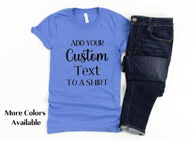 CUSTOM TEXT Shirt | People Shirts | Printed Tshirt | Human Dog Gear |