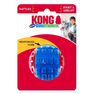 KONG CoreStrength Rattlez Dog Toy Ball 1ea/LG