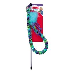 KONG Curlz Teaser Cat Toy Blue 1ea/One Size