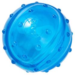 Spot Play Strong Scent-Station Ball Dog Toy Bacon Blue 3.25 in