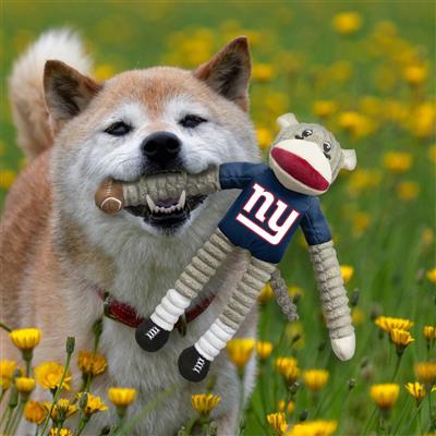 New York Giants Team Sock Monkey Pet Toy