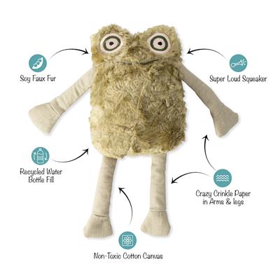 PetShop by Fringe Studio I Jump Around Earth Friendly Plush Dog Toy Large