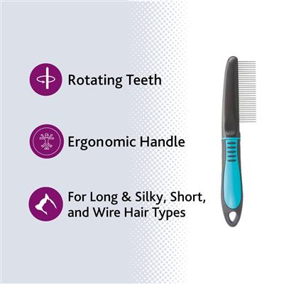 Pet Grooming Rake, Fine Teeth