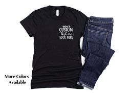 CUSTOM POCKET GRAPHIC Shirt | People Shirts | Printed Tshirt | Human Dog Gear |