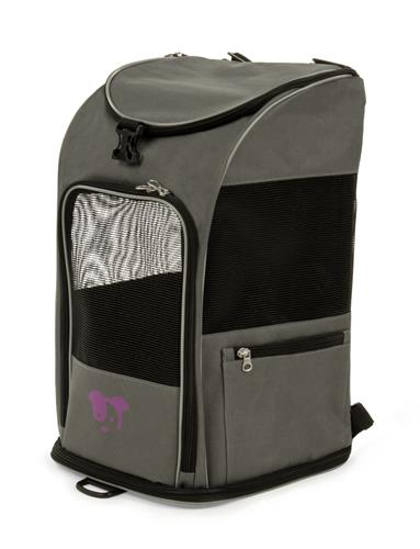 TrustyPup 2-in-1 Pet Backpack Travel Carrier, Airline Approved & Guaranteed On Board, Gray, Medium