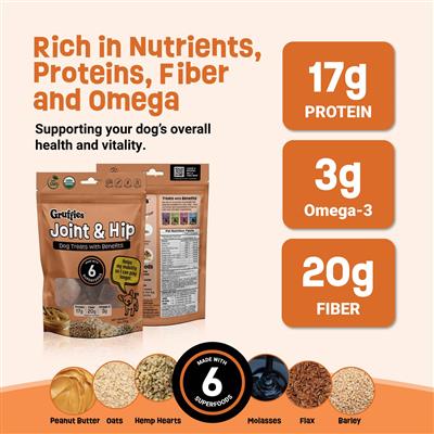 Gruffies Joint & Hip 6 oz Bags (12 Pack)