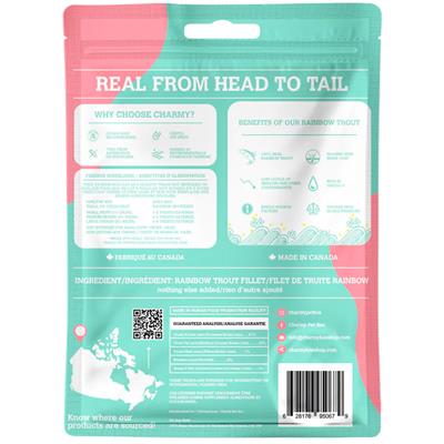 Rainbow Trout Fillet - Charmy Air-Dried Dog & Cat Treats, 2.60oz. Pouch