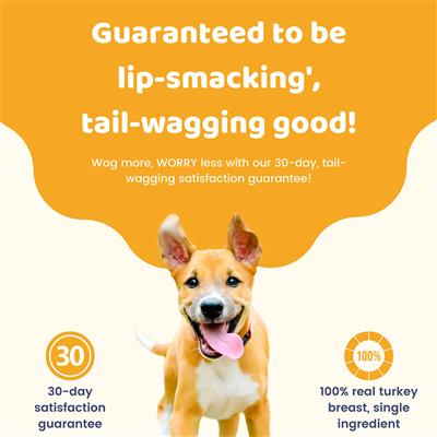 Turkey Breast - Charmy Air-Dried Dog & Cat Treats, 3.20oz. Pouch