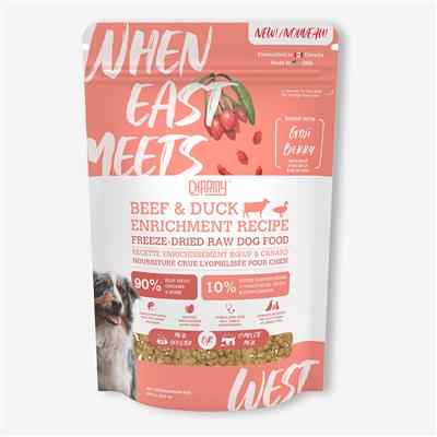 13.5 oz. Pouch, Beef & Duck Enrichment Recipe - When East Meets West Herbal Dog Food