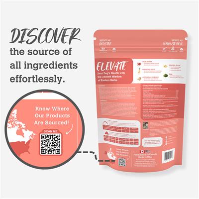 13.5 oz. Pouch, Beef & Duck Enrichment Recipe - When East Meets West Herbal Dog Food