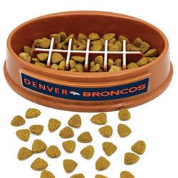 NFL Denver Broncos Football Slow Feeder Bowl