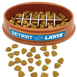 NFL Detroit Lions Football Slow Feeder Bowl
