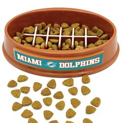 NFL Miami Dolphins Football Slow Feeder Bowl