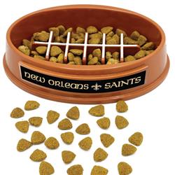 NFL New Orleans Saints Football Slow Feeder Bowl