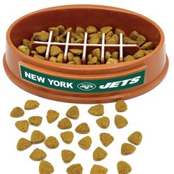 NFL New York Jets Football Slow Feeder Bowl