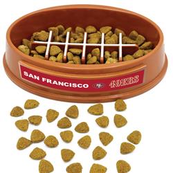 NFL San Francisco 49Ers Football Slow Feeder Bowl