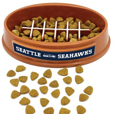 NFL Seattle Seahawks Football Slow Feeder Bowl