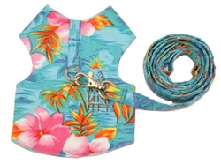 Blue Hawaiian Harness & Leash