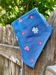 Dog Bandana | Pet Bandana | Snap Bandana | Patriotic Paws | July 4th | Summer | Veteran's Day | Memorial Day