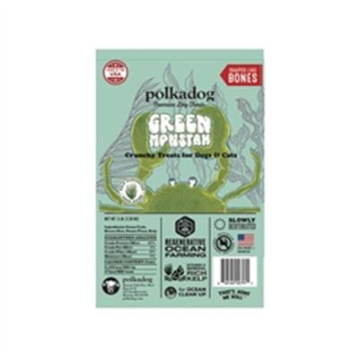 Polka Dog Bakery Dog Green Monstah Bones 5Lb Bulk