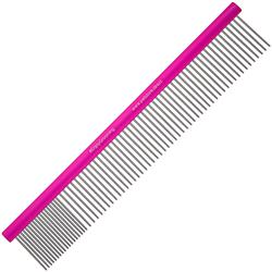 10″ Pink 80/20 Flat Back Poodle Comb by PetStore.Direct