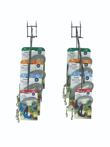Coastal® Power Walker® Retractable Leash Display, Small 16 PCS