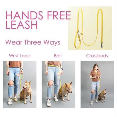 Hands Free Dog Leash - Convertible Waterproof Biothane Lead (22 Colors)