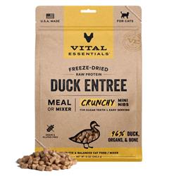 Vital Essentials Cat Freeze Dried Mini Nibs Duck 12oz.