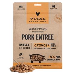 Vital Essentials Cat Freeze Dried Mini Nibs Pork 8oz.
