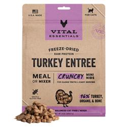 Vital Essentials Cat Freeze Dried Mini Nibs Turkey 8oz.