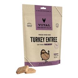 Vital Essentials Cat Freeze Dried Mini Patties Turkey 3.75oz.