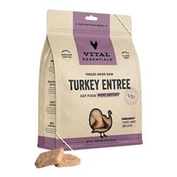 Vital Essentials Cat Freeze Dried Mini Patties Turkey 8oz.