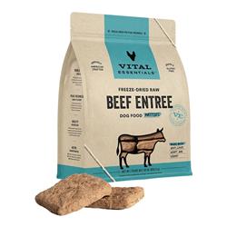 Vital Essentials Dog Freeze Dried Patties Beef 30oz.