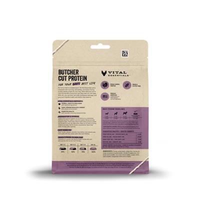 Vital Essentials Dog Freeze Dried Topper Ground Turkey 6oz.
