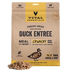 Vital Essentials Dog Freeze-Dried Mini Nibs Duck 25oz.