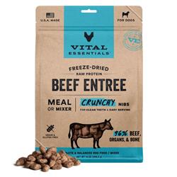 Vital Essentials Dog Freeze-Dried Nibs Beef 14oz.